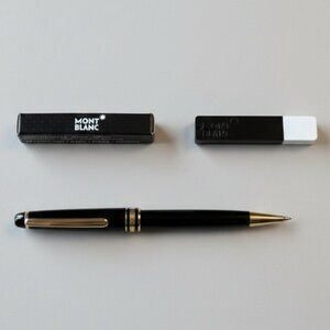 Montblanc Meisterstück Gold Trim Mechanical Pencil .7mm | Luxury Designer